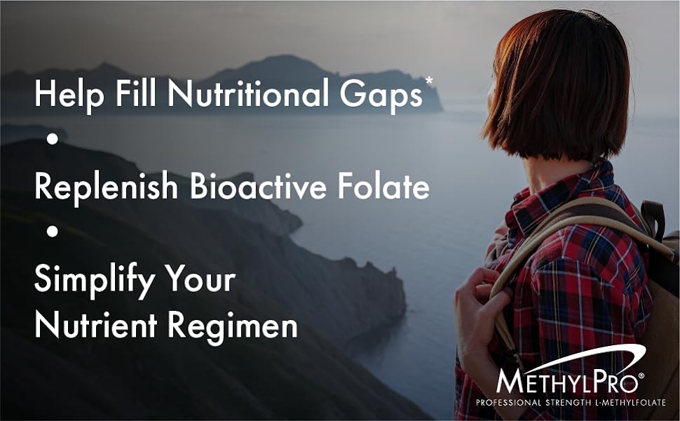 help fill nutritional gaps and replenish folate methylpro metabolic maintenance 