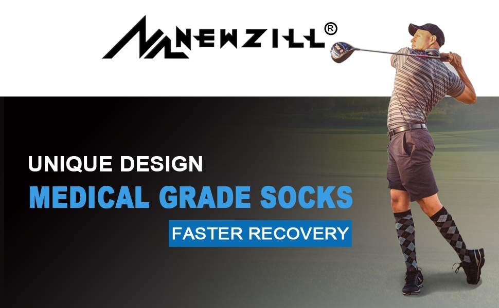 Newzill compression socks swag Argyle Golf A+