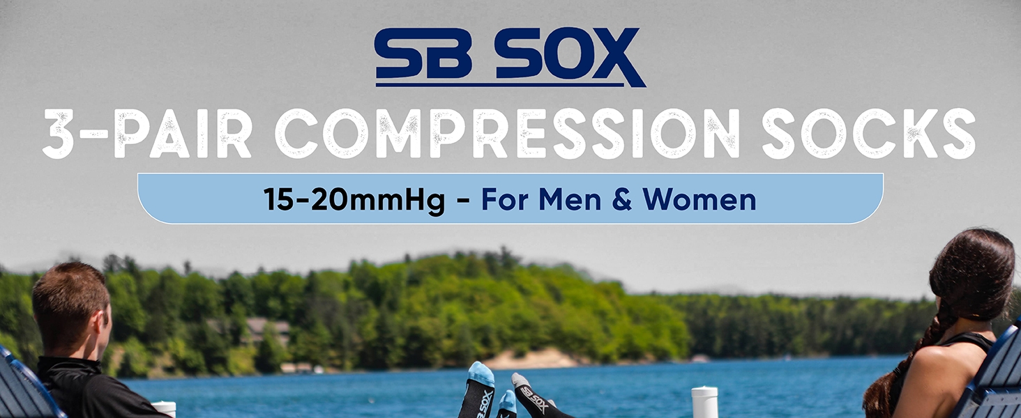 Compression Socks (15-20mmHg) for Men & Women – Best Socks for All Day Wear!